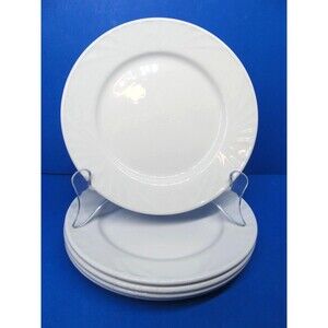 Dudson Olympus Set Of 4 White 6 3/8" Bread Plates 1800- 2003 Good Condition